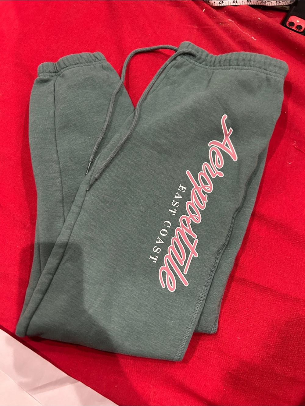 Abercrombie & Fitch Forest Green 'East Coast' Logo Joggers